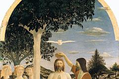 London National Gallery Top 20 01 Piero della Francesca - The Baptism Of Christ